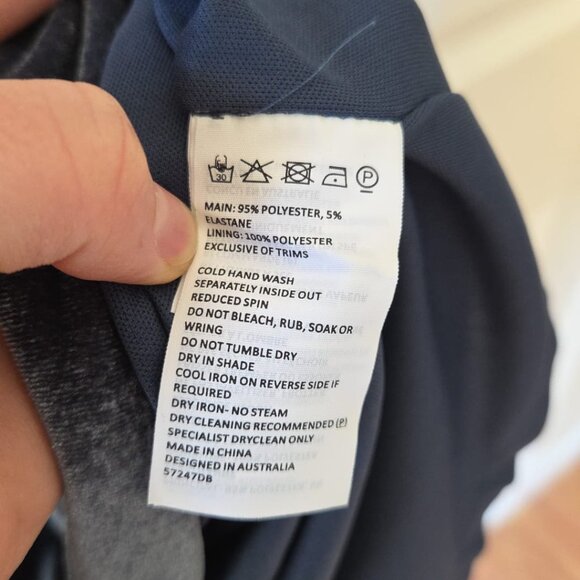 Bardot Velvet Dress 8 NWT Amalie Velour Grey Blue Sleeveless - Picture 6 of 6